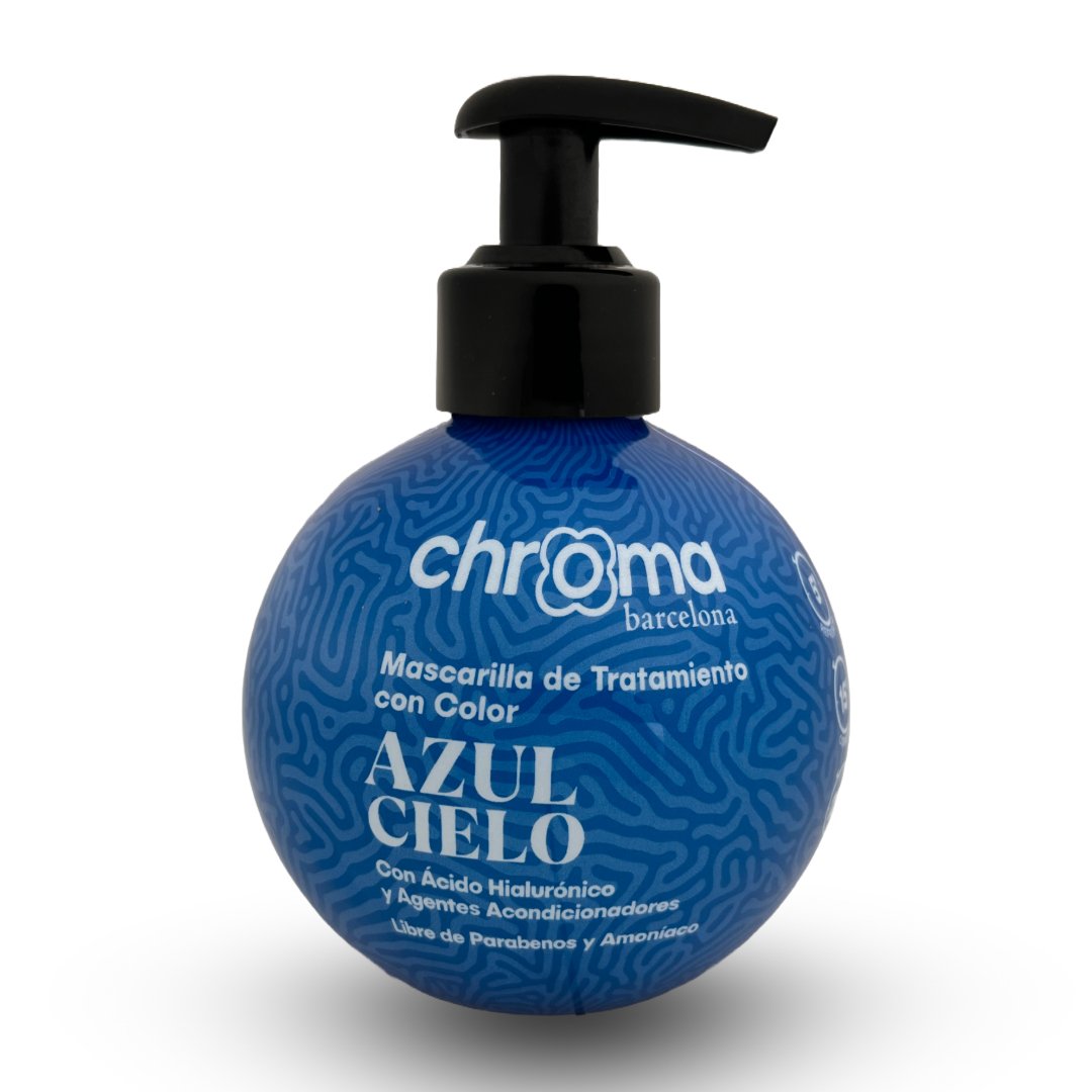 Envase esférico de Chroma Barcelona color Azul Cielo