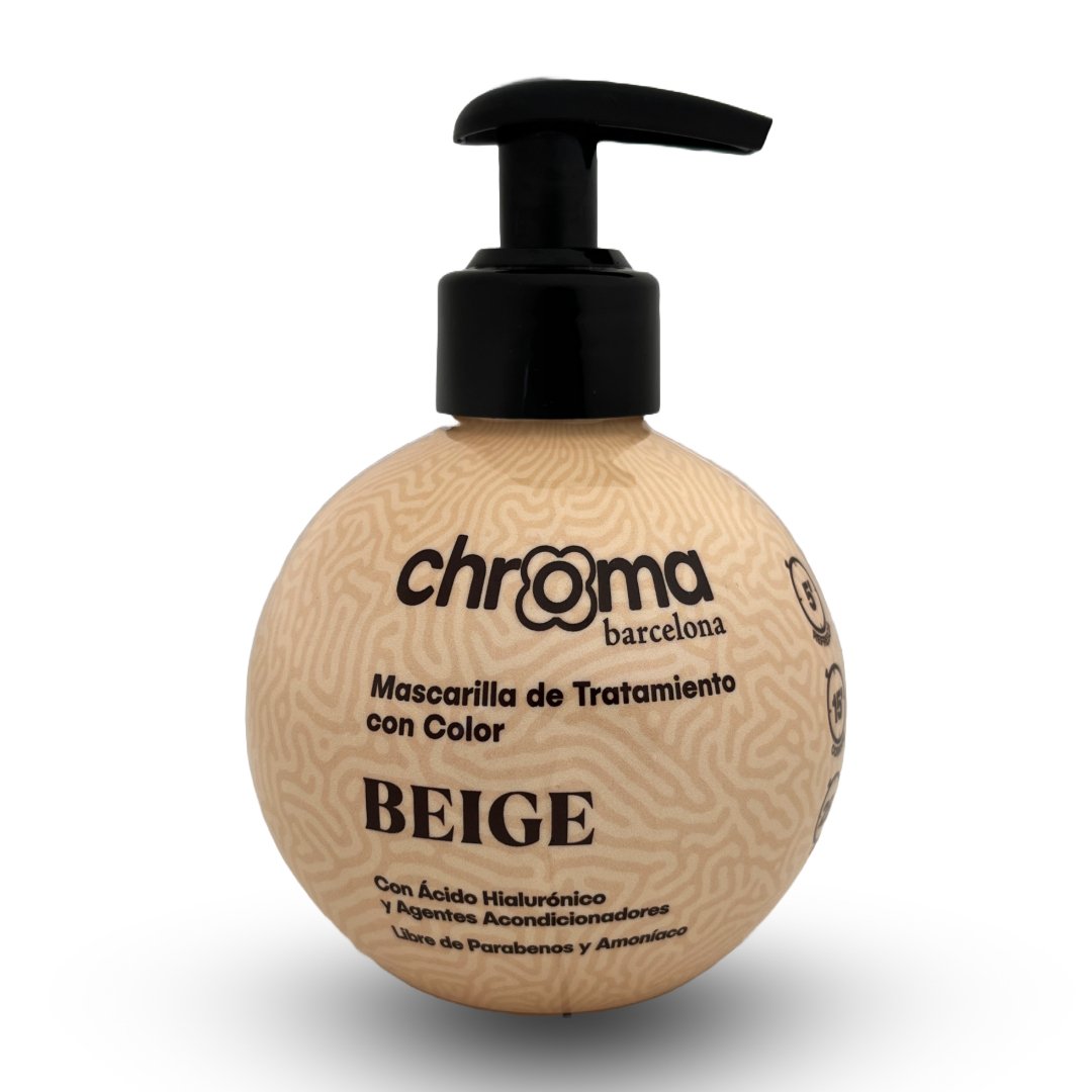 Envase esférico de Chroma Barcelona color Beige