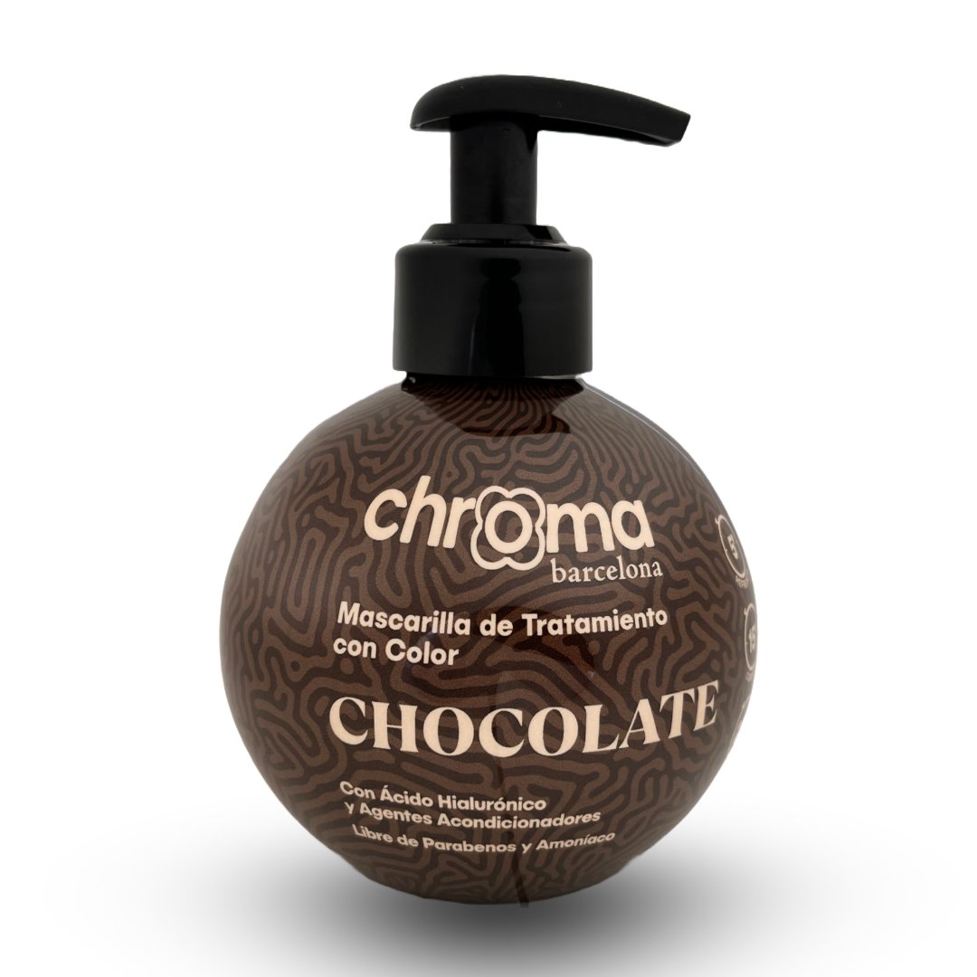 Envase esférico de Chroma Barcelona color Chocolate