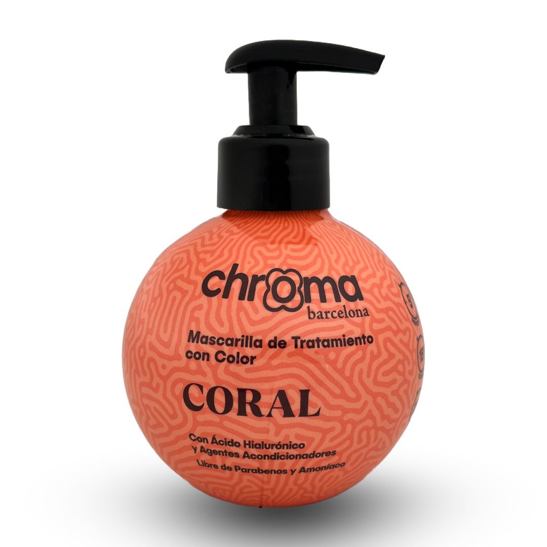 Envase esférico de Chroma Barcelona color Coral