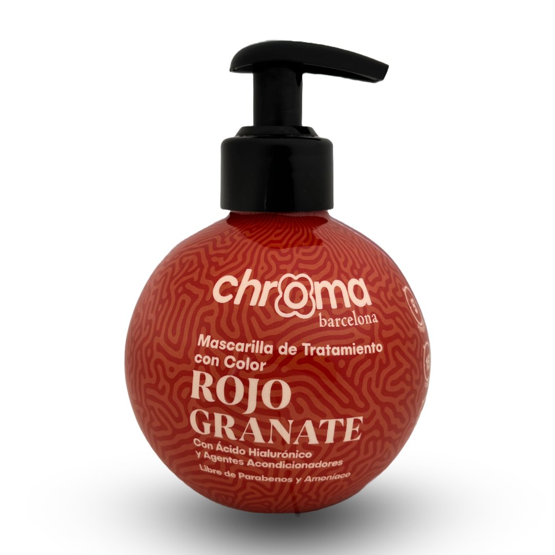 Envase esférico de Chroma Barcelona color Rojo Granate