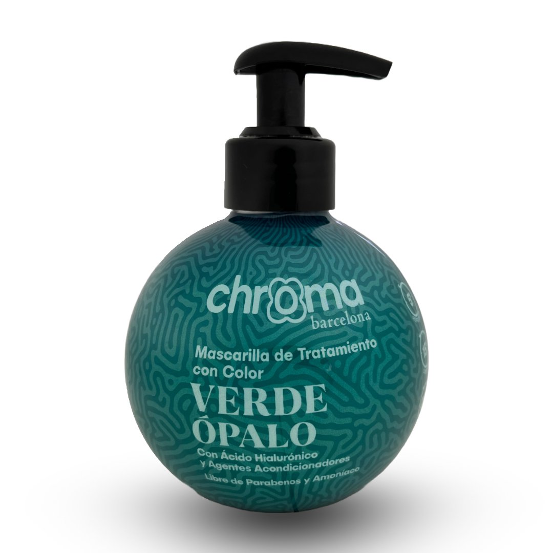 Envase esférico de Chroma Barcelona color Verde Opalo